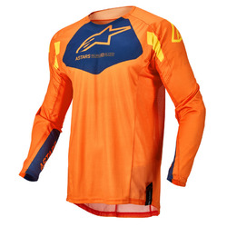 Alpinestars Racer Factory Youth MX Jersey - Orange/Blue/Yellow