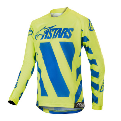 Alpinestars Youth Racer Braap MX Jersey - Yellow/Blue