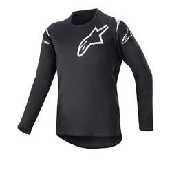 Alpinestars Racer Graphite Jersey Youth - Black/White - XL