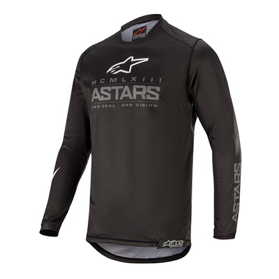 Alpinestars Youth Racer Graphite MX Jersey - Black/Grey