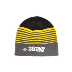 Alpinestars Purps Beanie - Black/Yellow/Grey