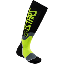 Alpinestars MX Plus-2 Socks Youth - Black/Fluro Yellow