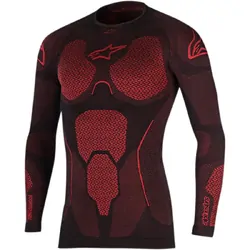 Alpinestars Ride Tech V2 Top Long Sleeve Summer - Black/Red
