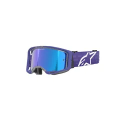 Alpinestars Vision 8 Corp Goggle Mirror Blue Lens - Purple