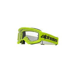 Alpinestars Vision 3 Wordmark Goggle Clear Lens - Fluro Yellow