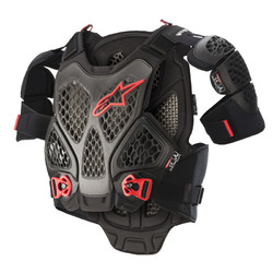 Alpinestars A6 Chest Armour - Black/Anthracite/Red