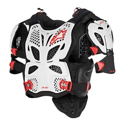 Alpinestars A10 Chest MX Armour - White/Black/Red