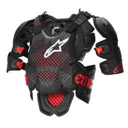 Alpinestars A10 V2 Full Chest Protector - Black/Red