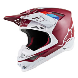 Alpinestars Supertech SM8 Contact MX Helmet ECE - Red/White