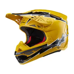 Alpinestars Supertech SM10 Ampress Helmet - Black/Yellow Gloss