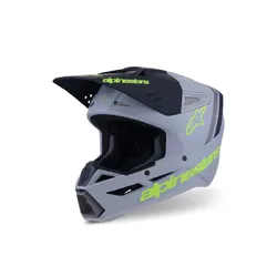 Alpinestars SM3 Radium Helmet - Grey/Black/Fluro Red/Matte Yellow