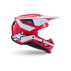 Alpinestars SM3 Heat Helmet - Red/White/Gloss Black