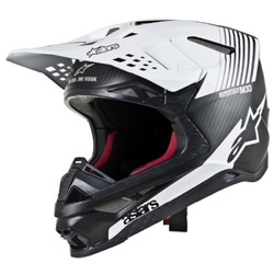 Alpinestars Supertech SM10 Dyno MX Helmet ECE - Matt Black/White