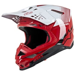 Alpinestars Supertech SM10 Dyno MX Helmet ECE - Red/White