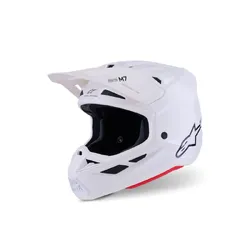 Alpinestars SM7 Solid Helmet - White/Gloss Teal