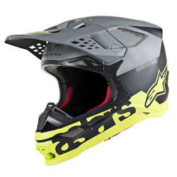 Alpinestars Supertech SM8 Radium MX Helmet - Matt Black/Yellow