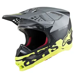 Alpinestars Supertech SM8 Radium MX Helmet - Matt Black/Yellow