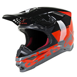 Alpinestars Supertech SM8 Radium MX Helmet - Red/Black/Grey