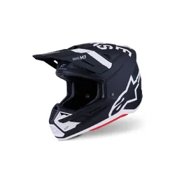 Alpinestars SM7 Dasher Helmet - Black/White/Matte Teal
