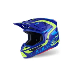 Alpinestars SM7 Deed Helmet - Black/Fluro Red/Gloss Yellow