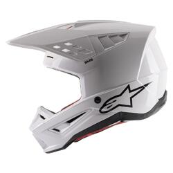 Alpinestars SM5 Solid ECE MX Helmet  - White Gloss