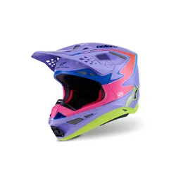 Alpinestars SM10 Jett Lawrence R01 Helmet - Purple/Flu Red/Pnk/Flu Red/Gloss Yellow
