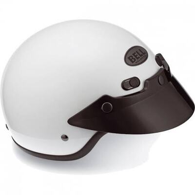 Bell Shorty Motorcycle Helmet - Matte White - Medium