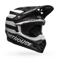 Bell Moto-9 MIPS Fasthouse Signia MX Helmet - Matte Black/White