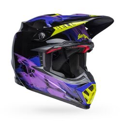 Bell Moto-9S Flex Slayco MX Helmet - Black/Purple
