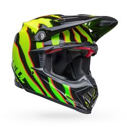 Bell Moto-9S Flex Claw MX Helmet - Black/Green