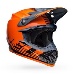 Bell Moto-9 MIPS Louver MX Helmet - Black/Orange