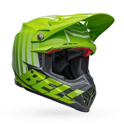 Bell Moto-9S Flex Sprint MX Helmet - Matte & Gloss/Green/Black
