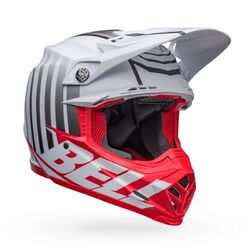 Bell Moto-9S Flex Sprint MX Helmet - Matte & Gloss/White/Red