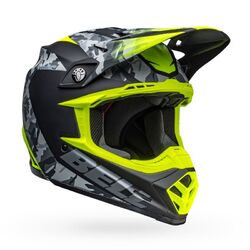 Bell Moto-9 MIPS Venom MX Helmet - Matte Black/Camo/Hi-Vis/Yellow