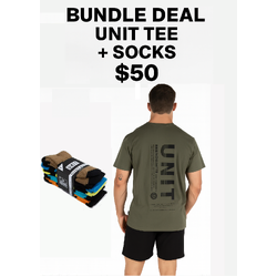 UNIT Tee &amp; Sock Bundle Deal