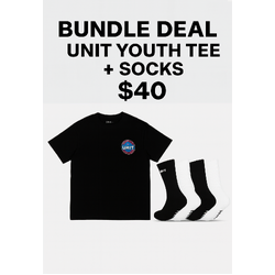 UNIT Youth Tee &amp; Sock Bundle Deal