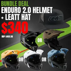 Leatt Enduro 2.0 Helmet + Hat Bundle Deal