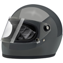 Biltwell Gringo S Ece Motorbike Helmet - Gloss Storm Grey