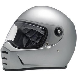 Biltwell Lane Splitter Ece Motorbike Helmet - Matte Silver