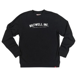 Biltwell Basic Crew Neck Fleece Jumper - Black