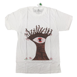 Kids Creature Adult Tee/T-Shirt Eye of Tree - White