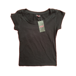 Fox Womens Plain Slim Fit Tee - Black (HOT BUY)