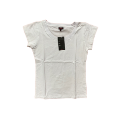 Fox Womens Plain Slim Fit Tee - White (HOT BUY)