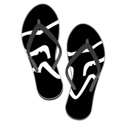 Fox Moth Thong - Black/White