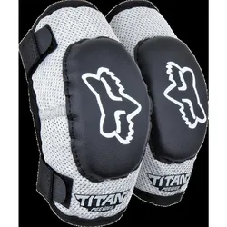 Fox Kids Titan PeeWee Knee Guard - Black/Silver