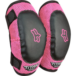 Fox Peewee Titan Elbow Guard Kids - Black/Pink - OS