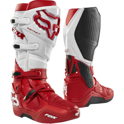 Fox Instinct MX Boots - Red/White