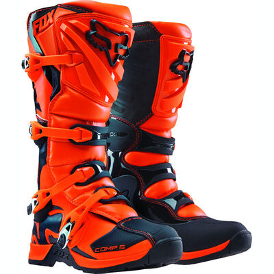 Fox Comp 5 Youth MX Boots - Orange