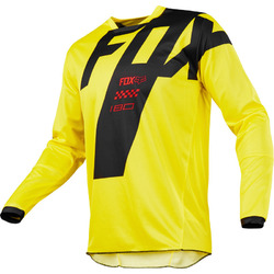 Fox 180 Youth MASTAR MX Jersey - Yellow - Large