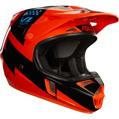 Fox V1 Youth MASTAR MX Helmet - Orange - Small (HOT BUY)